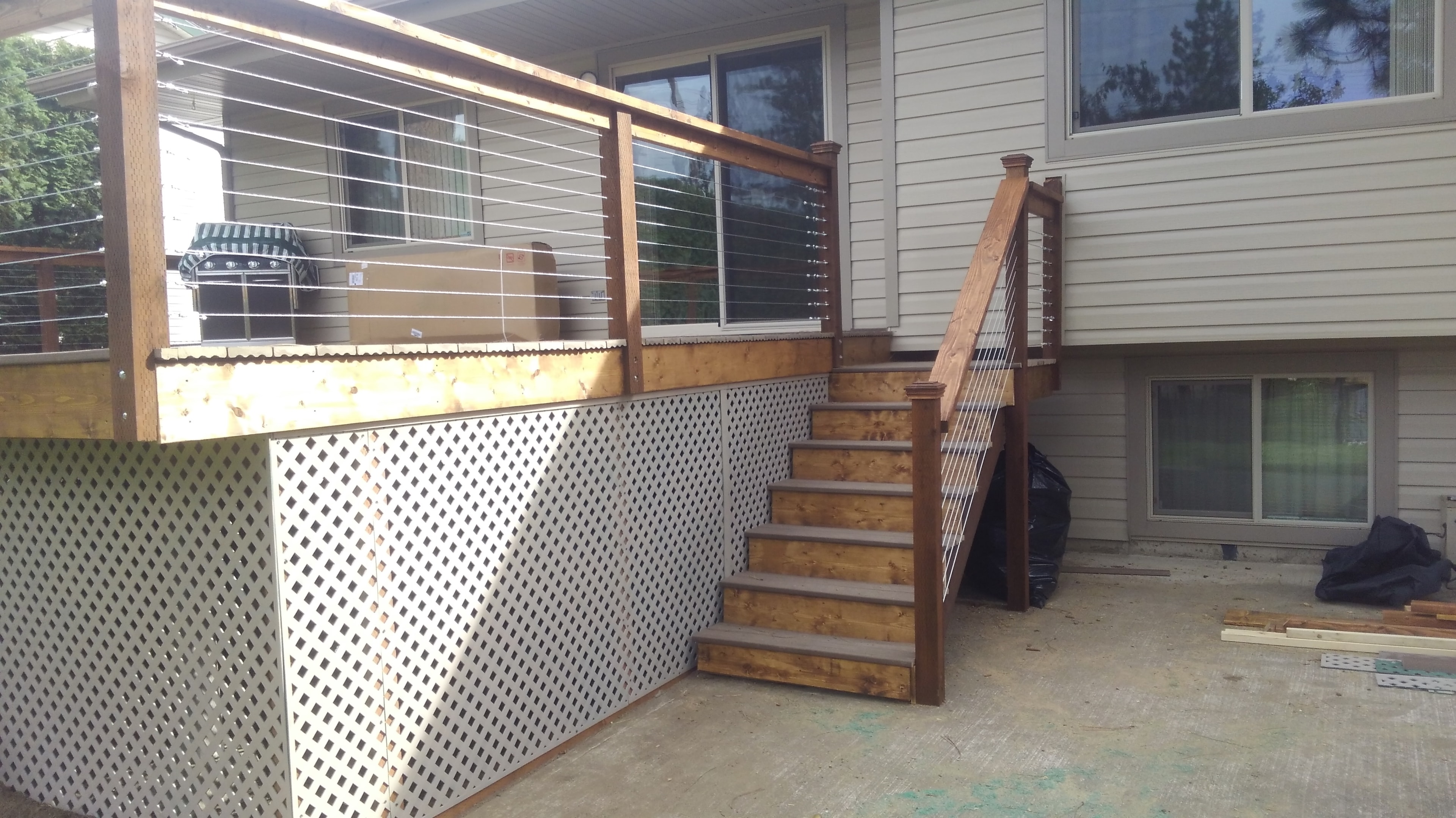 Cable-rail deck